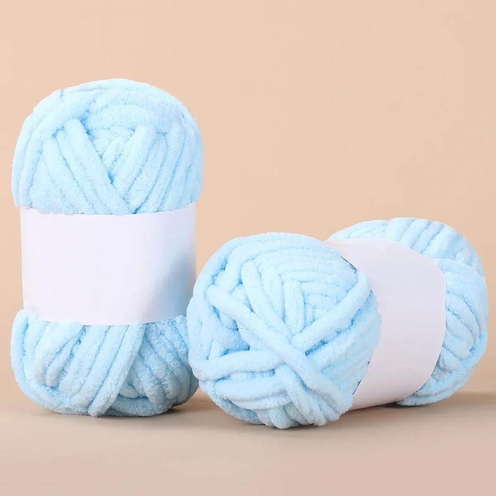 50g Thick Velvet Yarn Handmade DIY Knitting Yarn Wool Line Baby Scarf Hat Soft Chenille Yarn Knit Wol Crochet Knitting