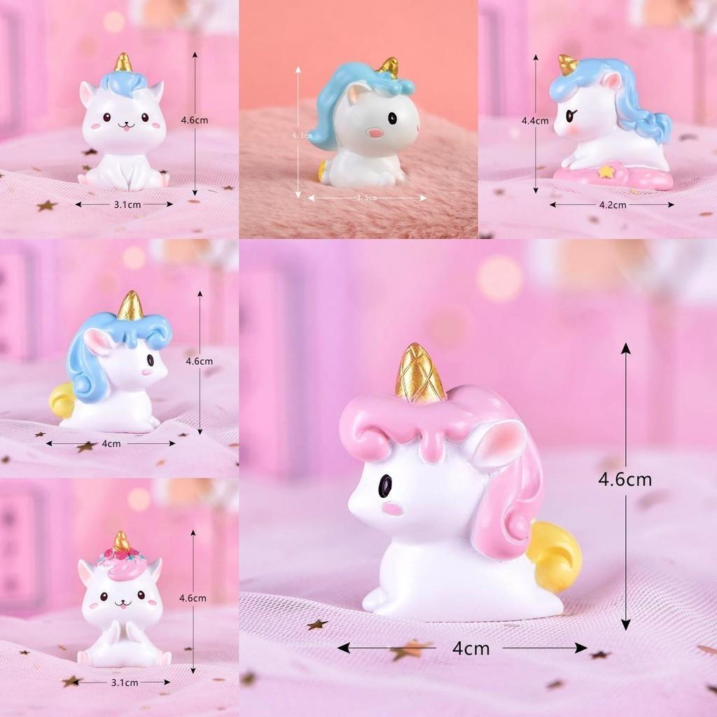 Charming Resin Unicorn Figurine For Whimsical Cake Decoration Desktop Decoration