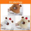 Capybara Apple Cartoon Sun Hat With Adjustable Brim For Summer Beach Leisure Girls