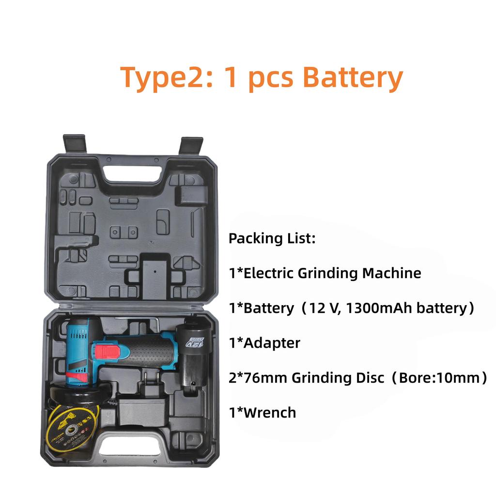 3inch Mini Multifunctional Angle Grinding Machine Handheld Lithium Angle Grinder Household Electric Grinding Tool