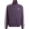 Originals Striped Retro Sports Stand Collar Zipper Straight Long Sleeve Jacket Men Jacket Purple IZ2416