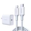 Ugreen Быстрое зарядное устройство 20 Вт GaN MFi с кабелем Type-C для iPhone и iPad