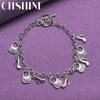 CHSHINE Браслет-шарм из стерлингового серебра 925 пробы Сумочка Туфли на высоком каблуке Модный Высококачественный Для женщин Ювелирные изделия