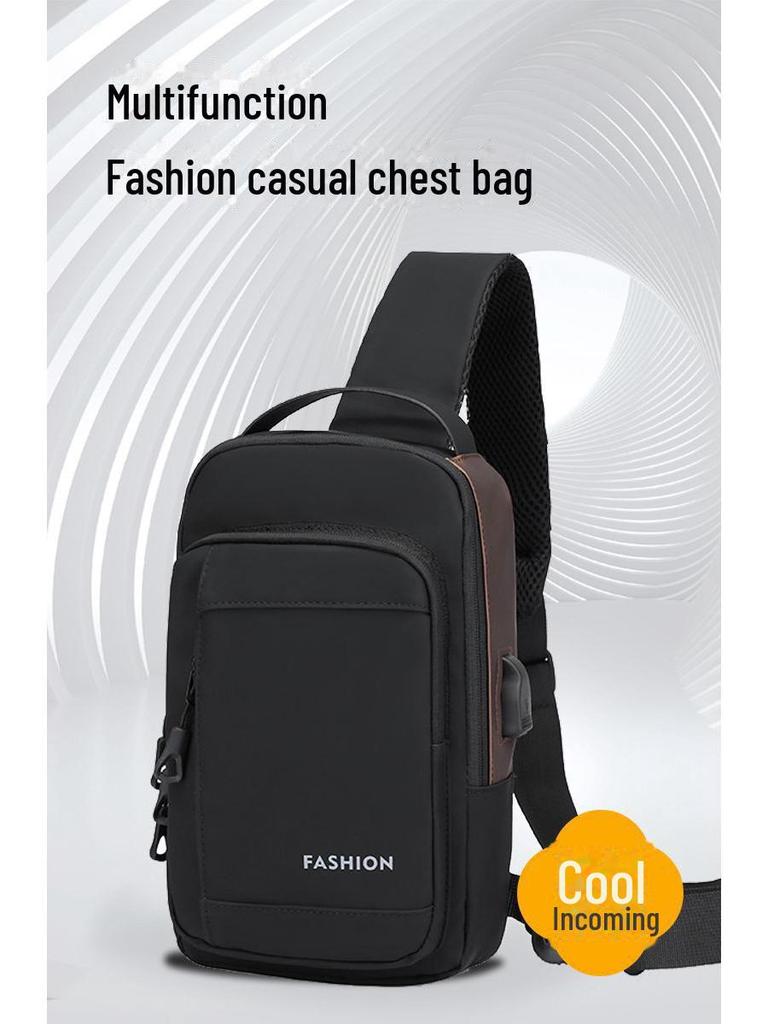 High-End Fashion Unisex Motorcycle Messenger & Chest Bag - Trendy, Waterproof, Travel & Commute Shoulder Bag