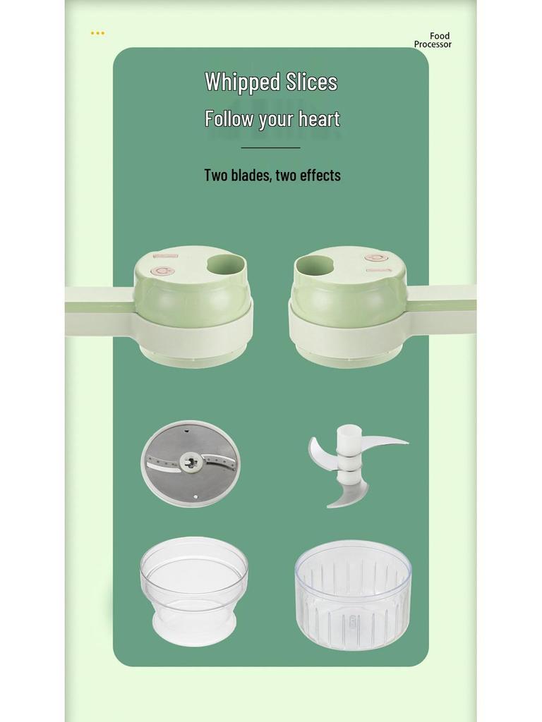 Электрический Гатлинг кухонный комбайн: Универсальный ручной измельчитель овощей, чеснокодавилка и слайсер