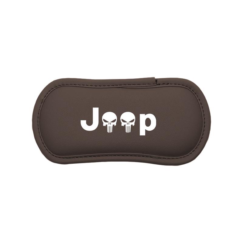 Car Logo Door Side Leg Support Pad Soft Knee Rest Pillow For Jeep Grand Cherokee Wrangler Gladiator Compass Renegade Valve Stem KUBEL1
