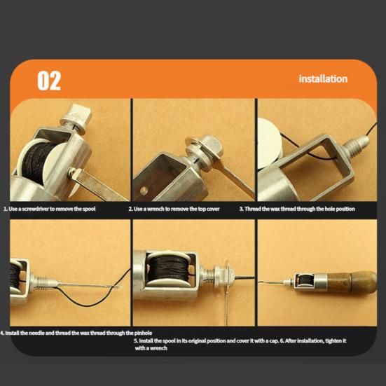 Набор шила для шитья кожи, ручной швея, набор инструментов для ремонта кожи с иглами, гаечный ключ, отвертка, ручной швейный инструмент для кожи, плотная ткань, кожа своими руками