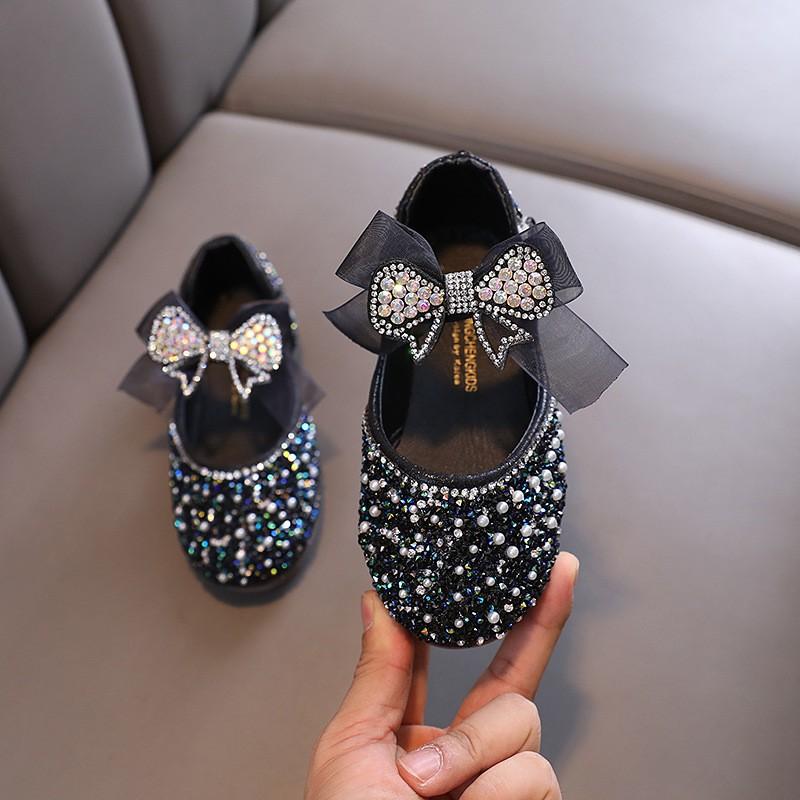 Summer Korean Version Of Girls Princess Little Girl Princess Ribbon Baby Shoes Leather Shoes