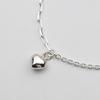 [As Little] Chain Anklet Silver Mixed Silver 925 Heart Fashion Summer