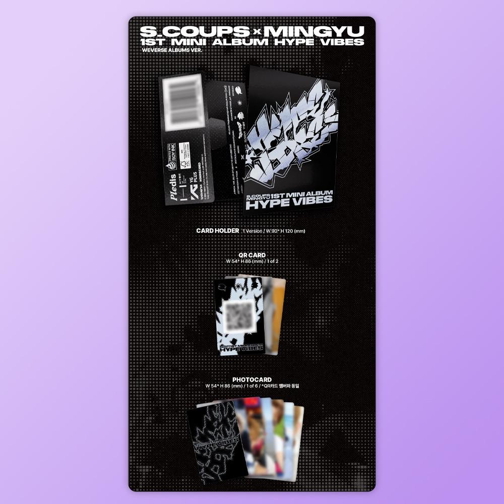 (ПРЕДВАРИТЕЛЬНЫЙ ЗАКАЗ) S.COUPS X MINGYU (СЕМНАДЦАТЬ) - 1-й Мини-альбом HYPE VIBES (Альбомы Weverse вер.)