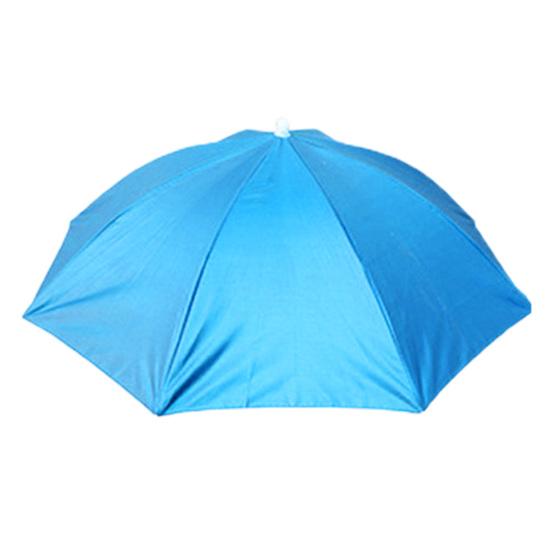 Umbrella Hat with Elastic Headband Waterproof Head Umbrella Hat Portable Hands-Free Folding Cap Fishing Hiking Sunshade Hat for Adult Kids Women Men