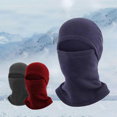 Зимняя езда из флиса, маска для лица, ветрозащитная лыжная шапка, теплый спортивный головной убор
