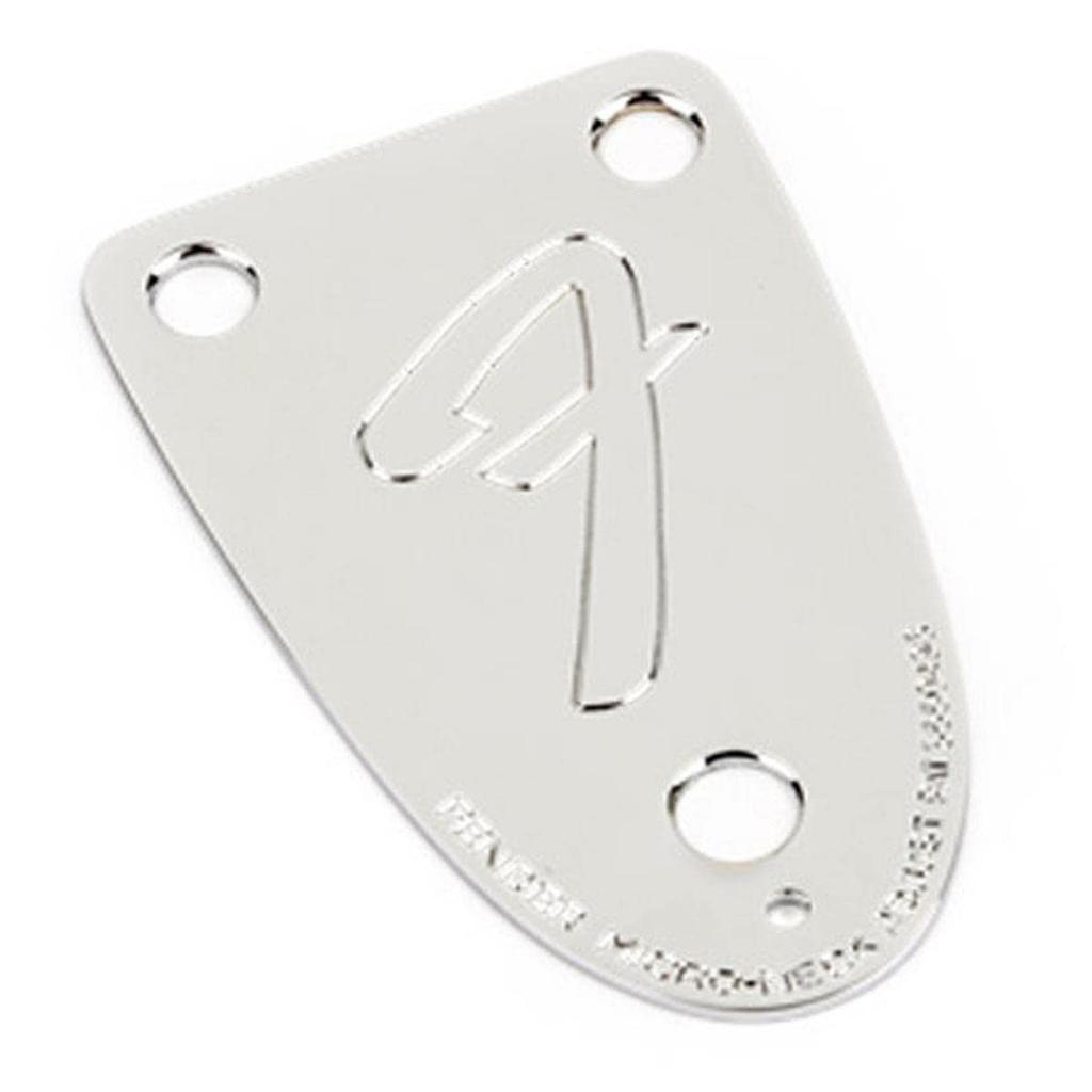 Fender Басовый гриф для F Genuine Fender Plate, 3-болтовое крепление с наклоном, Бас, Логотип,