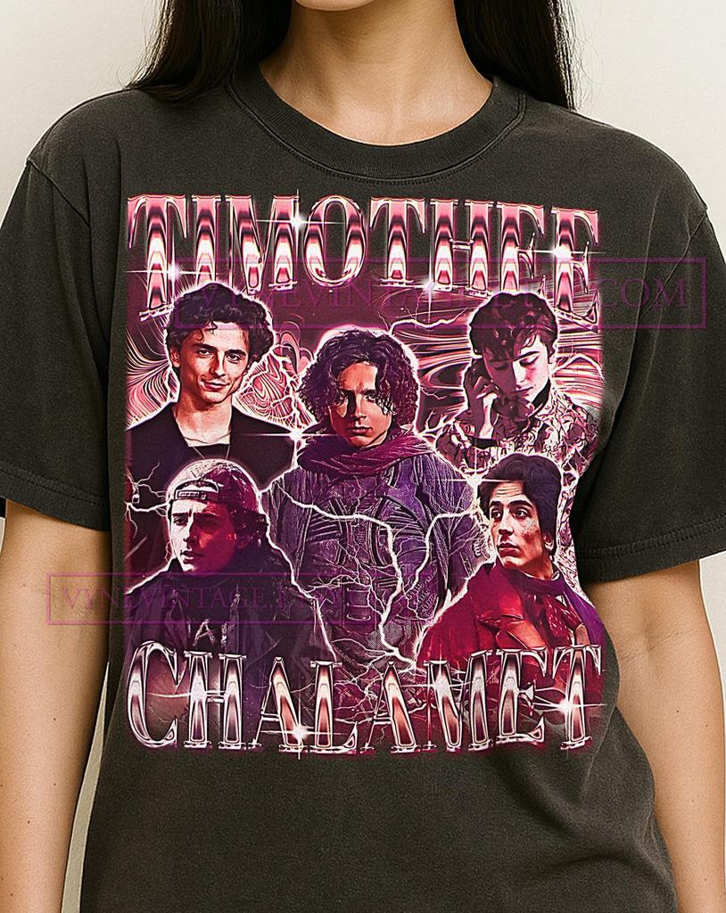 TIMOTHÉE CHALAMET T-Shirt, Vintage Actor Star Celebrity Heartthrob Performer Tee, 90s Retro Throwback, Timothée Chalamet Sweater