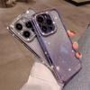 Чехол для телефона с блестящим алмазным покрытием для Iphone 13 11 12 14 Pro Max Plus X Xr Xs 14, мягкий силиконовый защитный противоударный чехол для линз
