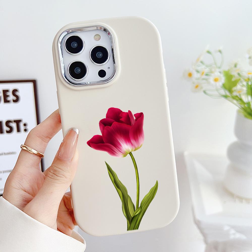 LZ16 Flower Soft Phone Case for Samsung S24 Ultra S23 Plus S21 FE A16 A54 A34 A05s A06 Infinix Hot 40 30i Lens Protection Shockproof Cover