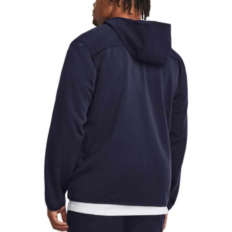Under Armour Однотонная куртка с капюшоном и длинными рукавами, мужская верхняя одежда, синяя 1378824-410