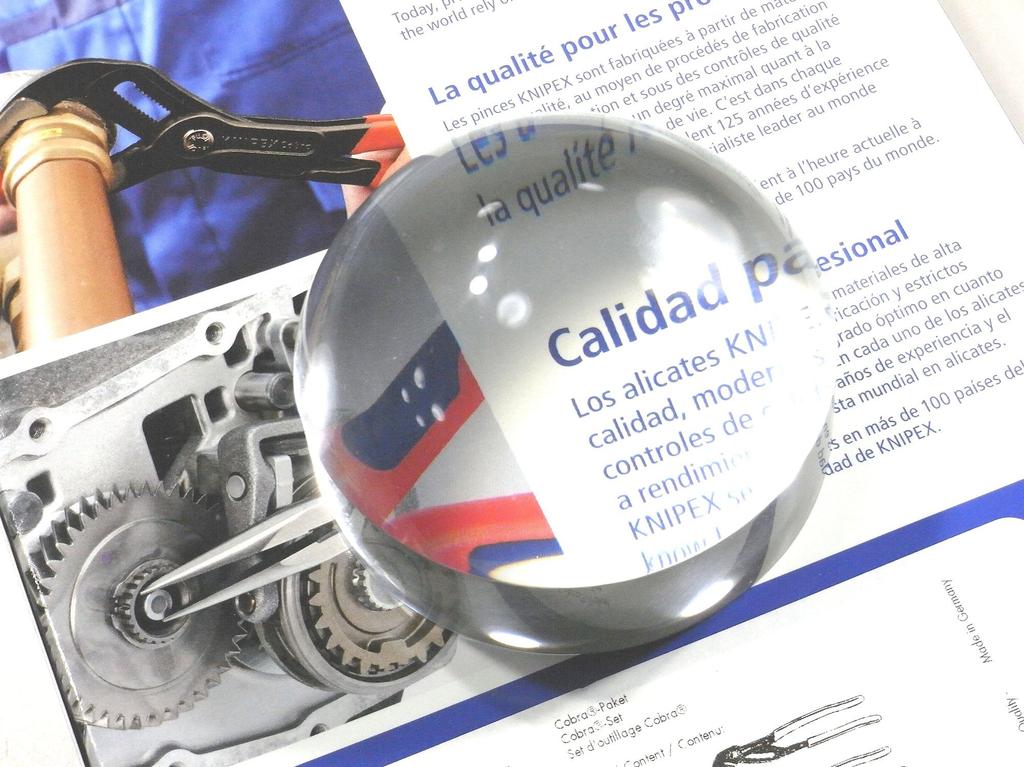 TSK Acrylic Disc Magnifier, Approx. 6x Magnification, Simple Design with Convenient Drawstring Bag, AD-65