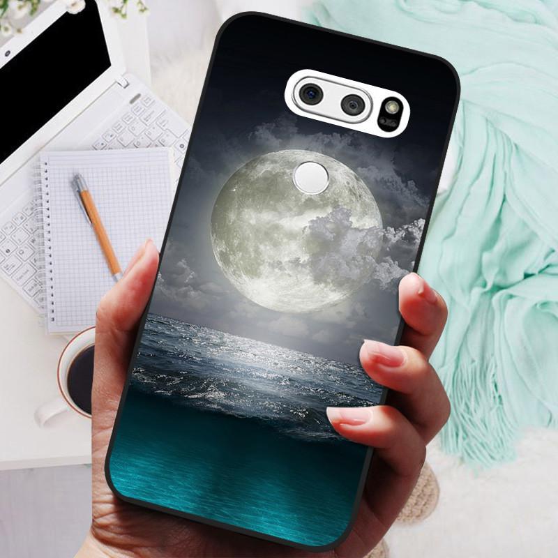 Чехол для LG V30 V30+ Милый Кот Расписная Задняя Крышка Телефона Для LG V35 V30S Thinq Funda Силиконовый Мягкий Для LGV30 V30 Plus Чехлы Coques