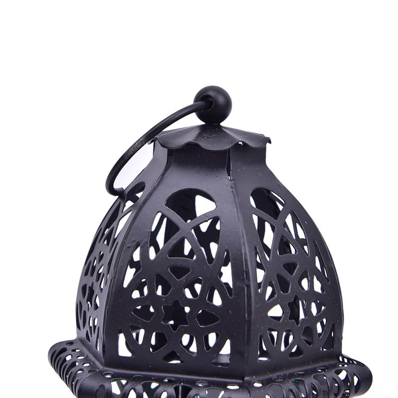 1 шт. Винтажный металлический полый подсвечник, хрустальный подсвечник, подвесной фонарь