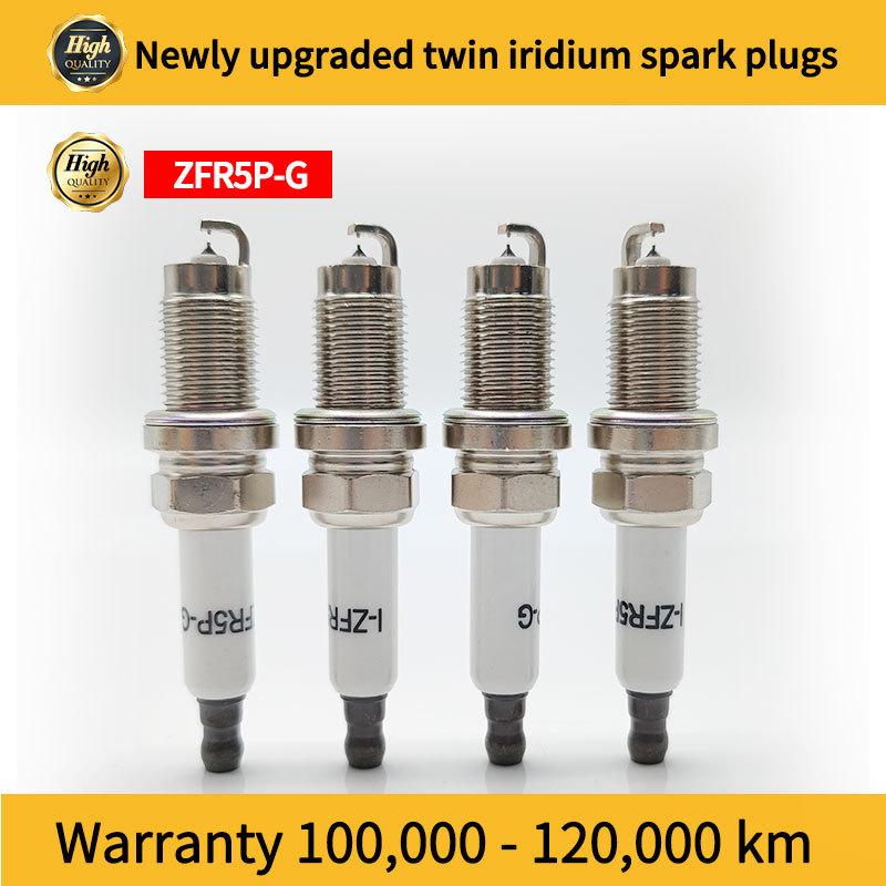 101 905 601B Свечи Замена ZFR5P-G/6893 Двойные иридиевые свечи зажигания Для Sagitar/Magotan/Jingrui/POLO/Bora/Golf/Mingrui