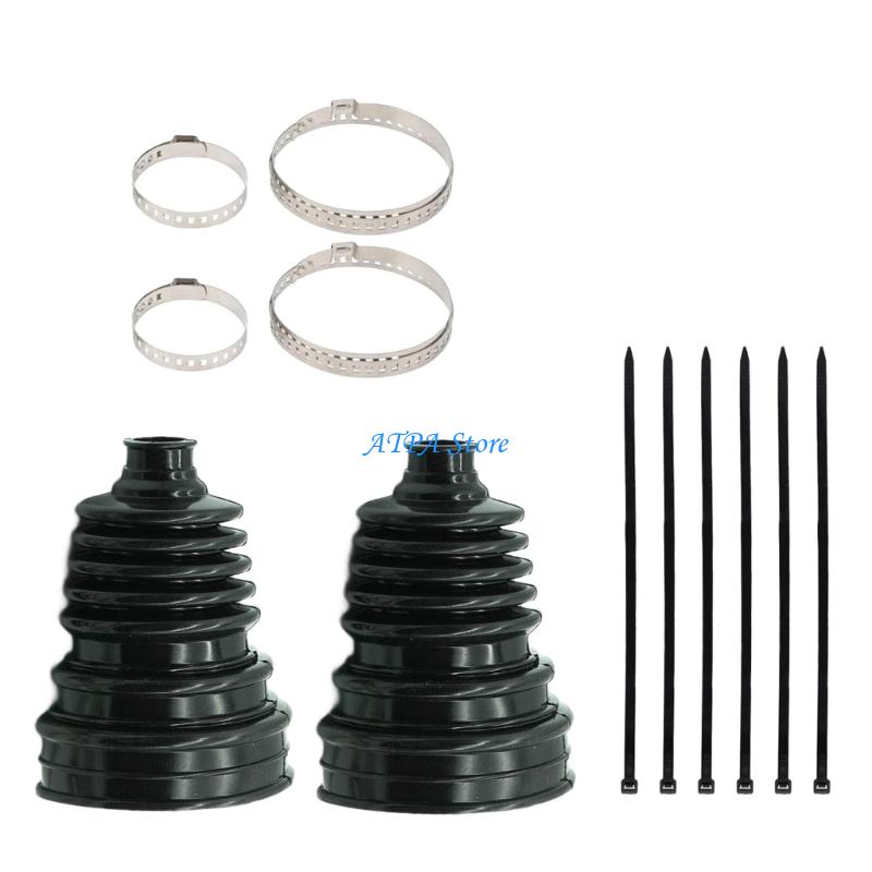 U13C Silicone Front Axles Boot Repair Pack Universal CV Joint Dust Covers Waterproof Automotive Replacement