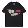 Футболка с японским аниме Dandadan Turbo Granny Merch, модная футболка для улицы, повседневная женская футболка в стиле стритвеар.