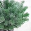 Plastic Gift Box Branch For Home Wedding Party 16 Fork Bouquet Artificial Plant Pine Needle Grass