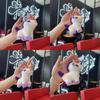 Unicorn Plush Keychain With Pearl Chain For Kids Gift And Decorative Accessories