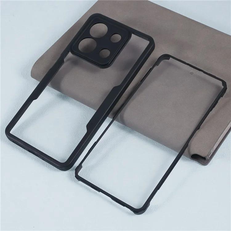 Для Xiaomi Redmi Note 13 5G чехол для телефона акриловый + противоударный чехол из ТПУ с пленкой для экрана из ПЭТ