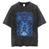 2026 Hot Sale Hip Hop Streetwear Japanese Anime Naruto Print T Shirt Vintage Black T-Shirt Harajuku Cotton Casual Tops Men Women Short Sleeve Tshirt