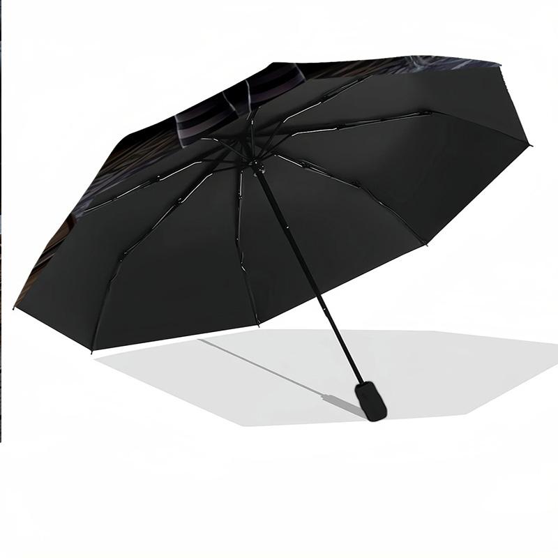 The Addams Family Windproof Auto 8 Rib Folding Umbrella Portable Outdoor Parasol
