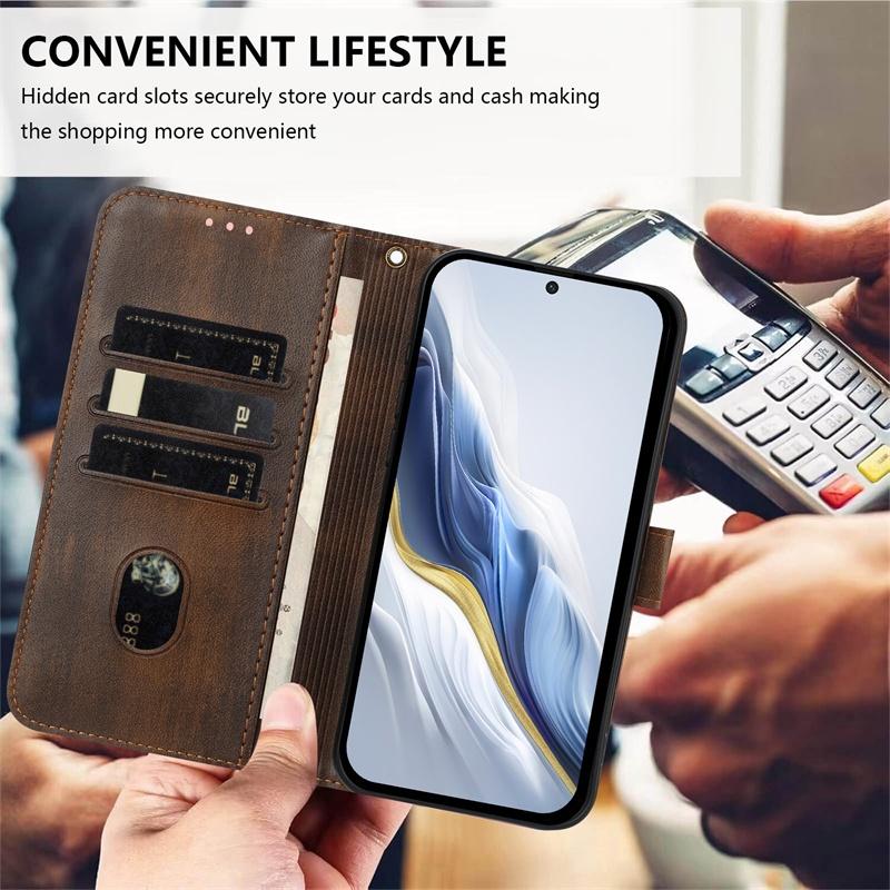 Чехол для Redmi Note 13R 13 14 Pro Plus 4G 5G Кожаный кошелек Карман Отделения для карт Книжка-чехол Крышка