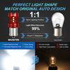 MAXGTRS 2x Strobe Flash P21/5W S25 1157 Bay15D 3030 LED Chip Bulb 7443 1156 Car Stop Backup Brake Parking Tail Signal Light