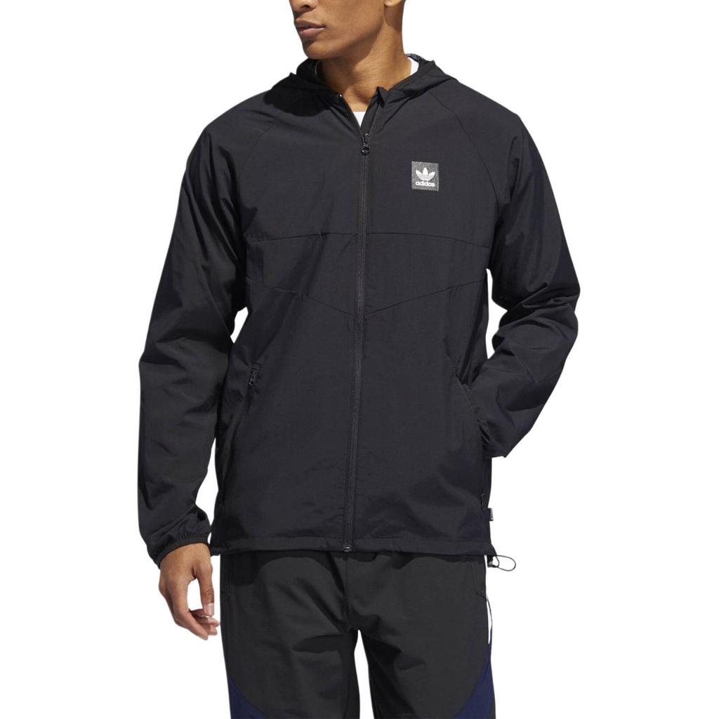 adidas Мужская куртка Originals Trefoil Sports с капюшоном, повседневная, черная DU8322