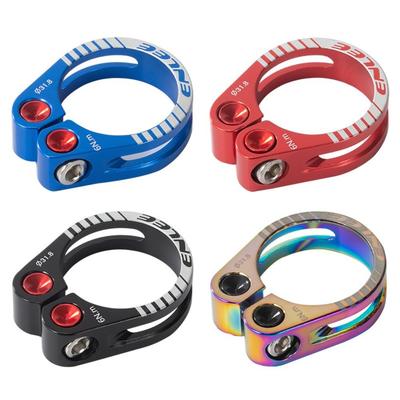 Aluminum Alloy Bicycle Seatpost Clamp Black Red Blue Multicolor Bike Seat Post Tube Clip