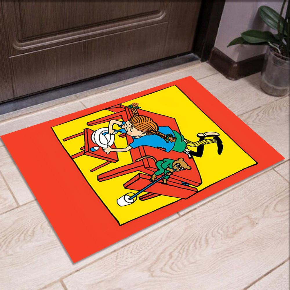 Pippi Longstocking Printed Carpet Rug for Office Chair Living Room Bedroom Kitchen Room Decor Gifts
