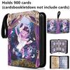My Little Pony 400pcs/900pcs Card Album Book Folder 4/9 Card Slots Collections Zipper Double Pocket Zipper Card Binder Holder