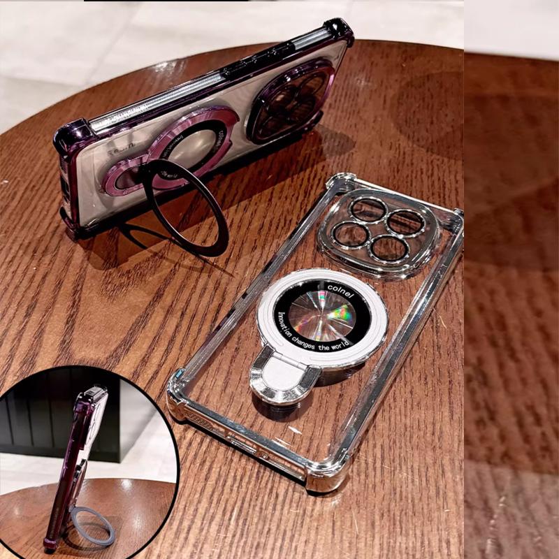 Блестящий магнитный держатель Magsafe с браслетом-чехлом для Xiaomi Redmi 14C 12C 13C 10C 9C 9T 9A Note 11 10 9 Pro Противоударный чехол