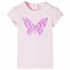 Pale Pink Short-sleeved T-shirt for Children 92/104/116/128/140