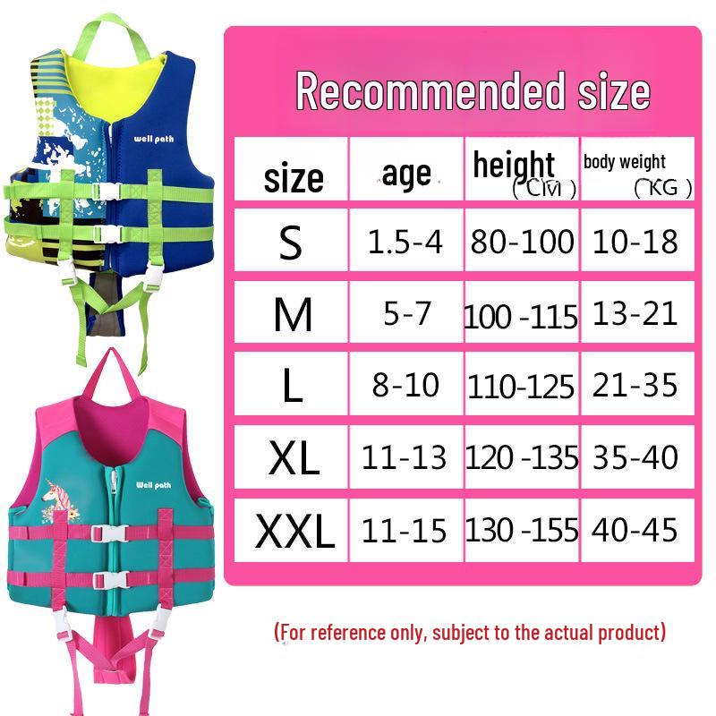 WELLPATH Kids' Swim Vest: Large Buoyancy Life Jacket for Boys & Girls' Swimming Assistance