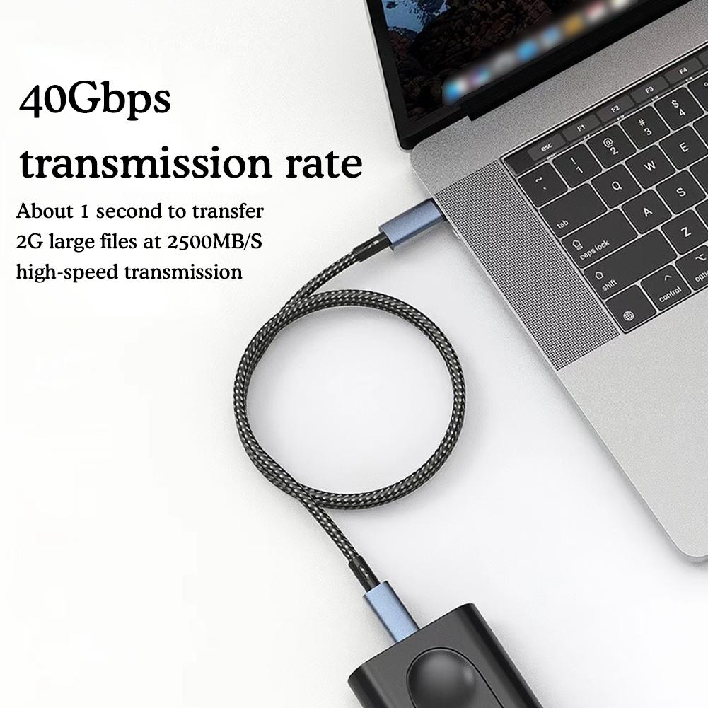 Кабель USB4.0 40 Гбит/с 10 Гбит/с Thunderbolt 4 Type C - C 240 Вт для MacBook Кабель Быстрая зарядка PD Lapt N6U3