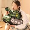 Tank Plush Toy Simulation Modeling Pentagram Pattern Camouflage Sleeping Accompany Hugging Cushion Children Plush Doll Pillow Toy Boys Toy Gift