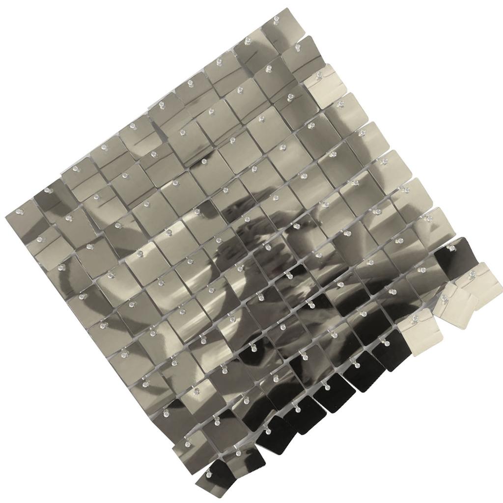 24PCS Shimmer Wall Panels Translucent Frame Shiny Sequin Backdrop Panel for Wedding Birthday Stage Decoration 30x30CM