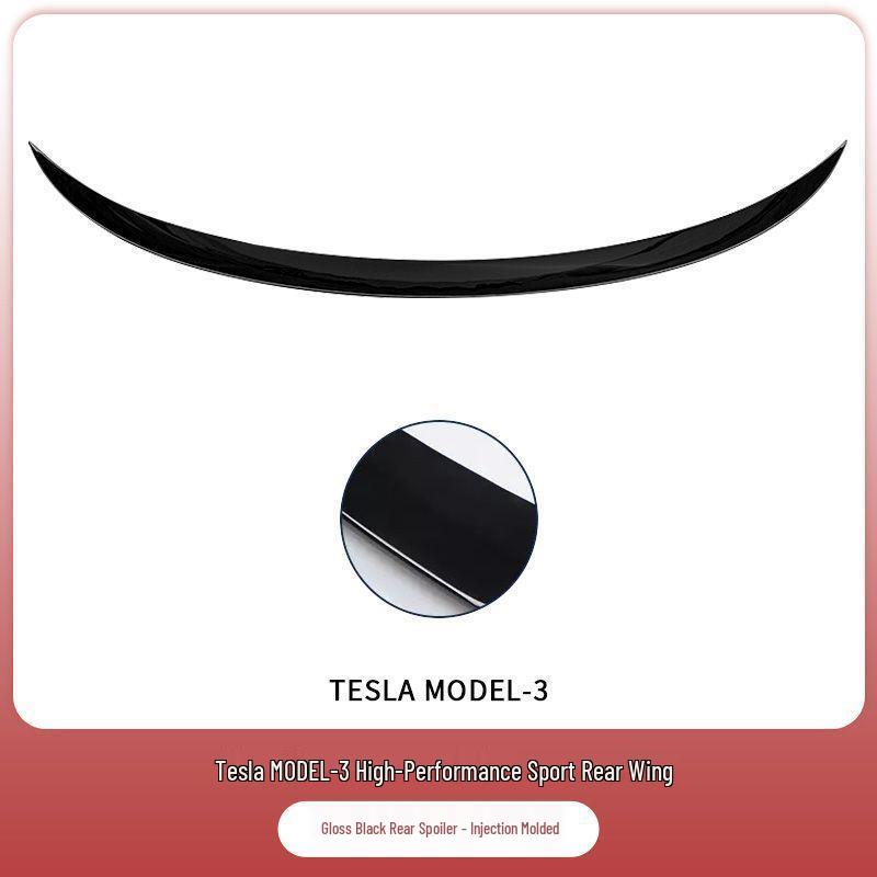 Заднее крыло из углеволокна для Tesla Model Y/3: Улучшает характеристики, снижает сопротивление ветра, не требует сверления.