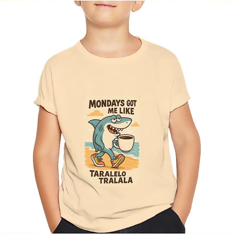 Тунг Тунг Тунг Сахур Мем Футболки Bombardiro Crocodilo Детские Мальчики Девочки Футболка Тралалеро Тралала Футболки с коротким рукавом Топы