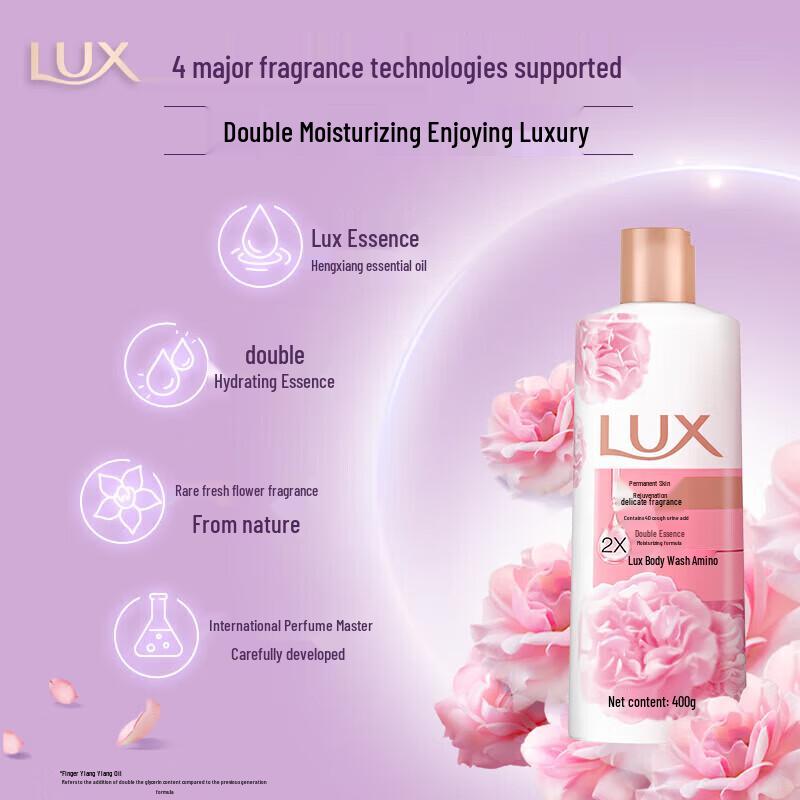 LUX Long-Lasting Fragrance & Moisturizing Shower Gel Set