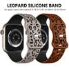 Soft Silicone Band for Apple Watch Leopard Strap Ultra 2 49mm 41mm 38mm 40mm Engraved Loop For iWatch 9 8 7 6 5 4 Se 42mm 44mm 45mm