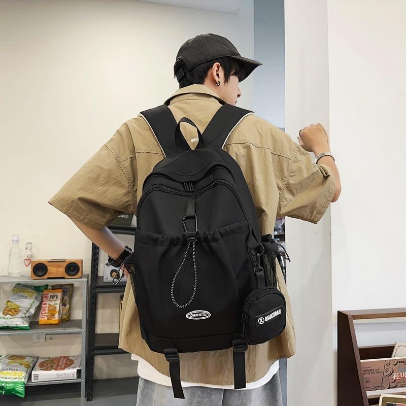 Рюкзак простой и модный для студента колледжа, ученика средней школы, школьный рюкзак женский, нейлоновый, большой вместимости, для отдыха и путешествий, мужской