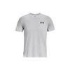 UA Rush Logo Print Crew Neck Short Sleeve T-Shirt Men Tops Modern-Grey 1378403-011